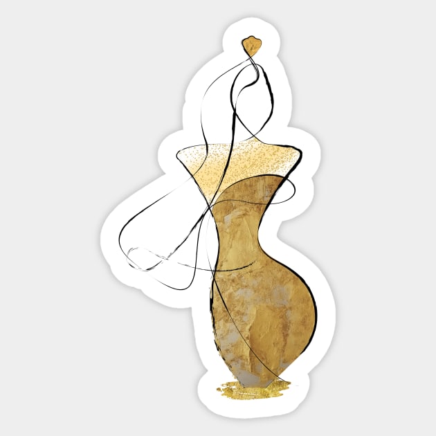 Woman Fashion Art Drawing Sticker by Space Sense Design Studio